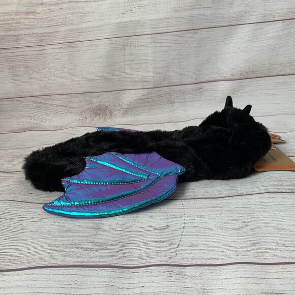 Halloween Bat Dog Costume with Iridescent Wings Hoodie Head Velcro Straps XS/S - Picture 3 of 14